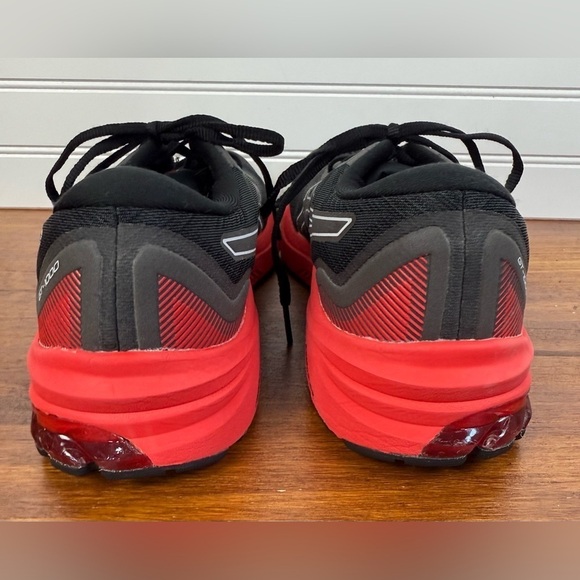 ASIC’s men’s Black/Electric Red gel GT 1000 running gym shoes. Size 10 main image 10